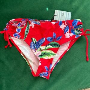 Women Red bikini bottom size M- NWT